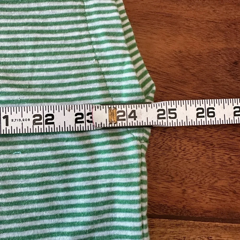 ☀️ MADEWELL Green Striped Relaxed V-Neck Tee - Picture 6 of 13